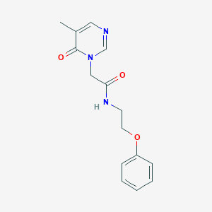 2-(5-methyl-6-oxopyrimidin-1(6H)-yl)-N-(2-phenoxyethyl)acetamide