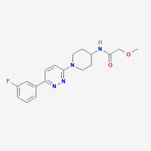N-(1-(6-(3-fluorophenyl)pyridazin-3-yl)piperidin-4-yl)-2-methoxyacetamide