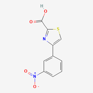 B2592802 4-(3-Nitrophenyl)thiazole-2-carboxylic acid CAS No. 185245-05-0; 343788-67-0