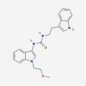 molecular formula C22H24N4O2 B2592803 1-(2-(1H-indol-3-yl)ethyl)-3-(1-(2-methoxyethyl)-1H-indol-3-yl)urea CAS No. 923096-01-9