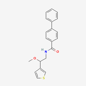 N-(2-methoxy-2-(thiophen-3-yl)ethyl)-[1,1'-biphenyl]-4-carboxamide