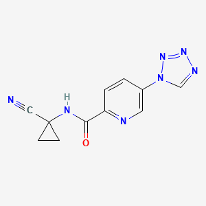 N-(1-Cyanocyclopropyl)-5-(tetrazol-1-yl)pyridine-2-carboxamide