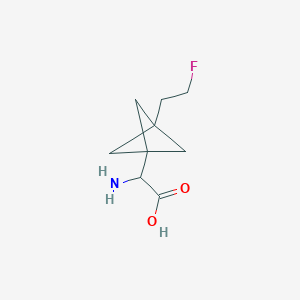2-Amino-2-[3-(2-fluoroethyl)-1-bicyclo[1.1.1]pentanyl]acetic acid