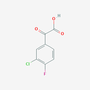 molecular formula C8H4ClFO3 B2592828 2-(3-Chloro-4-fluorophenyl)-2-oxoacetic acid CAS No. 773109-09-4