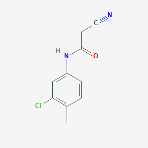 molecular formula C10H9ClN2O B2592864 N-(3-chloro-4-methylphenyl)-2-cyanoacetamide CAS No. 24522-39-2