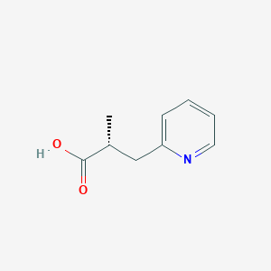 molecular formula C9H11NO2 B2592873 (2R)-2-Methyl-3-pyridin-2-ylpropanoic acid CAS No. 2248188-74-9