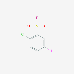 molecular formula C6H3ClFIO2S B2592917 2-Chloro-5-iodobenzenesulfonyl fluoride CAS No. 2137837-94-4
