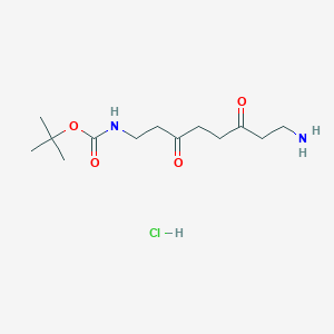 Tert-butyl n-[2-[2-(2-aminoethoxy)ethoxy]ethyl]carbamate hcl