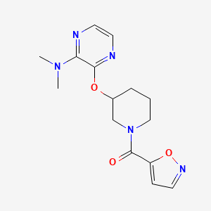 (3-((3-(Dimethylamino)pyrazin-2-yl)oxy)piperidin-1-yl)(isoxazol-5-yl)methanone
