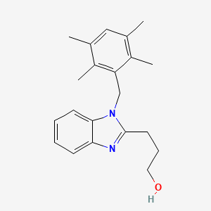 3-[1-(2,3,5,6-tetramethylbenzyl)-1H-benzimidazol-2-yl]propan-1-ol