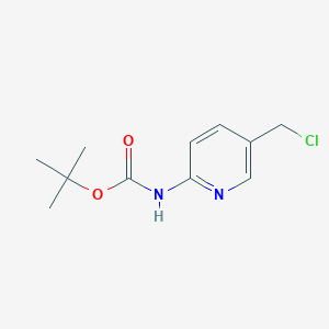 molecular formula C11H15ClN2O2 B2593061 Tert-butyl (5-(chloromethyl)pyridin-2-yl)carbamate CAS No. 1060801-28-6