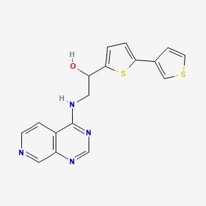 2-(Pyrido[3,4-d]pyrimidin-4-ylamino)-1-(5-thiophen-3-ylthiophen-2-yl)ethanol