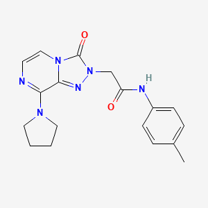 N-(4-methylphenyl)-2-[3-oxo-8-(pyrrolidin-1-yl)[1,2,4]triazolo[4,3-a]pyrazin-2(3H)-yl]acetamide