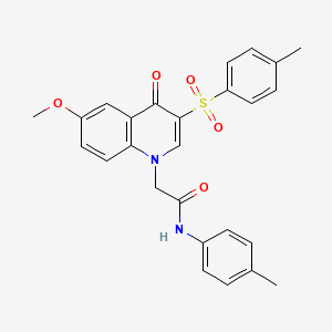 2-(6-methoxy-4-oxo-3-tosylquinolin-1(4H)-yl)-N-(p-tolyl)acetamide