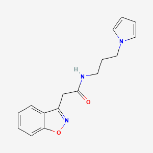 N-(3-(1H-pyrrol-1-yl)propyl)-2-(benzo[d]isoxazol-3-yl)acetamide