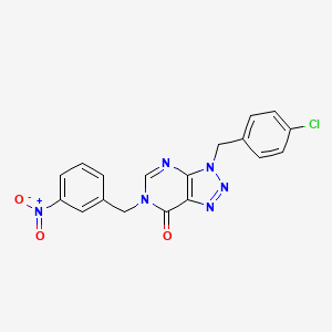 3-(4-chlorobenzyl)-6-(3-nitrobenzyl)-3H-[1,2,3]triazolo[4,5-d]pyrimidin-7(6H)-one