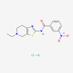 N-(5-ethyl-4,5,6,7-tetrahydrothiazolo[5,4-c]pyridin-2-yl)-3-nitrobenzamide hydrochloride