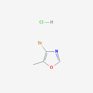 molecular formula C4H5BrClNO B2593146 4-Bromo-5-methyloxazole hcl CAS No. 2287288-05-3
