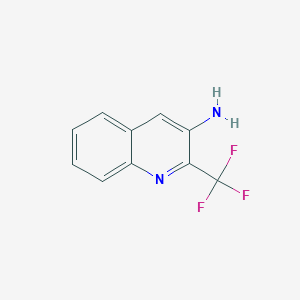 molecular formula C10H7F3N2 B2593183 2-(Trifluoromethyl)quinolin-3-amine CAS No. 1464091-60-8