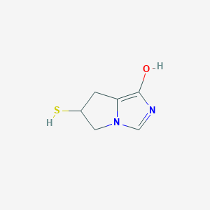 molecular formula C6H8N2OS B025932 6-Sulfanyl-6,7-dihydro-5H-pyrrolo[1,2-c]imidazol-1-ol CAS No. 108309-36-0