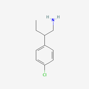 molecular formula C10H14ClN B2593214 2-(4-Chlorophenyl)butan-1-amine CAS No. 1004282-38-5
