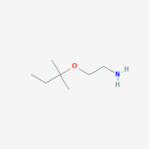 molecular formula C7H17NO B2593219 2-[(2-Methylbutan-2-yl)oxy]ethan-1-amine CAS No. 1037131-98-8
