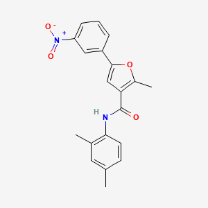 molecular formula C20H18N2O4 B2593276 N-(2,4-dimethylphenyl)-2-methyl-5-(3-nitrophenyl)furan-3-carboxamide CAS No. 876871-48-6