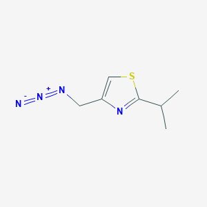 molecular formula C7H10N4S B2593304 4-(Azidomethyl)-2-(1-methylethyl)thiazole CAS No. 1004316-53-3