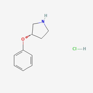 molecular formula C10H14ClNO B2593344 (S)-3-Phenoxypyrrolidine hydrochloride CAS No. 931409-72-2