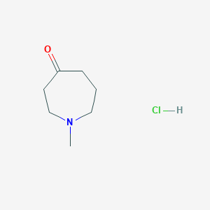 molecular formula C7H14ClNO B025934 1-甲基氮杂环戊烷-4-酮盐酸盐 CAS No. 19869-42-2