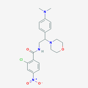 2-chloro-N-(2-(4-(dimethylamino)phenyl)-2-morpholinoethyl)-4-nitrobenzamide