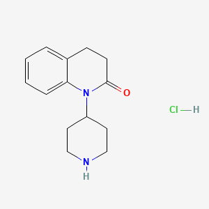 1-(4-Piperidyl)-1,2,3,4-tetrahydro-2-quinolinone hydrochloride