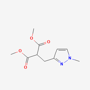 1,3-dimethyl 2-[(1-methyl-1H-pyrazol-3-yl)methyl]propanedioate
