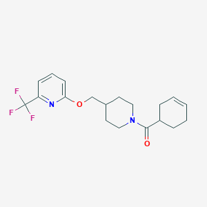 2-{[1-(Cyclohex-3-ene-1-carbonyl)piperidin-4-yl]methoxy}-6-(trifluoromethyl)pyridine