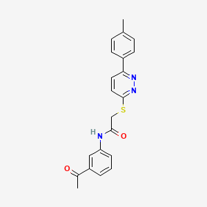 N-(3-acetylphenyl)-2-((6-(p-tolyl)pyridazin-3-yl)thio)acetamide