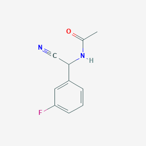 molecular formula C10H9FN2O B2593440 N-[cyano(3-fluorophenyl)methyl]acetamide CAS No. 866136-30-3