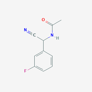 N-[cyano(3-fluorophenyl)methyl]acetamide