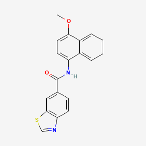 N-(4-methoxynaphthalen-1-yl)-1,3-benzothiazole-6-carboxamide