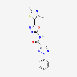 N-(5-(2,4-dimethylthiazol-5-yl)-1,3,4-oxadiazol-2-yl)-2-phenyl-2H-1,2,3-triazole-4-carboxamide