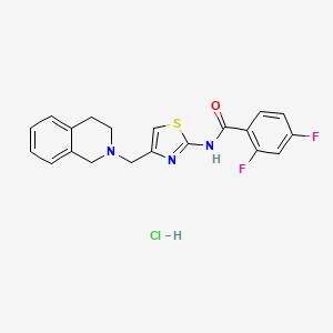 N-(4-((3,4-dihydroisoquinolin-2(1H)-yl)methyl)thiazol-2-yl)-2,4-difluorobenzamide hydrochloride