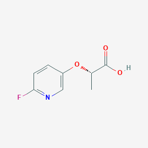 (2S)-2-(6-Fluoropyridin-3-yl)oxypropanoic acid