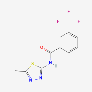 N-(5-methyl-1,3,4-thiadiazol-2-yl)-3-(trifluoromethyl)benzamide