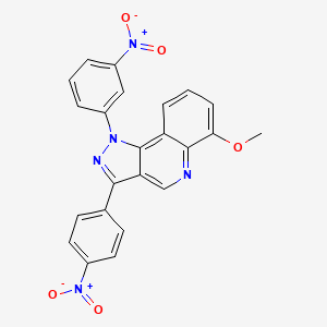 6-methoxy-1-(3-nitrophenyl)-3-(4-nitrophenyl)-1H-pyrazolo[4,3-c]quinoline