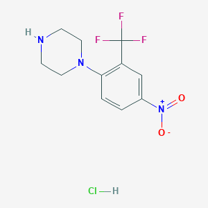1-[4-Nitro-2-(trifluoromethyl)phenyl]piperazine hydrochloride
