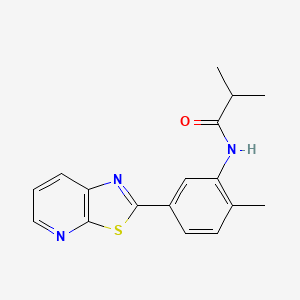 N-(2-methyl-5-(thiazolo[5,4-b]pyridin-2-yl)phenyl)isobutyramide