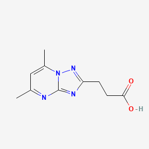 3-(5,7-Dimethyl[1,2,4]triazolo[1,5-a]pyrimidin-2-yl)propanoic acid