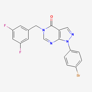 1-(4-bromophenyl)-5-(3,5-difluorobenzyl)-1,5-dihydro-4H-pyrazolo[3,4-d]pyrimidin-4-one