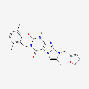 3-(2,5-dimethylbenzyl)-8-(furan-2-ylmethyl)-1,7-dimethyl-1H-imidazo[2,1-f]purine-2,4(3H,8H)-dione
