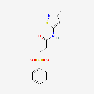 molecular formula C13H14N2O3S2 B2593534 N-(3-methylisothiazol-5-yl)-3-(phenylsulfonyl)propanamide CAS No. 1207055-36-4