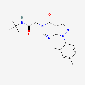 molecular formula C19H23N5O2 B2593540 N-tert-butyl-2-[1-(2,4-dimethylphenyl)-4-oxo-1H,4H,5H-pyrazolo[3,4-d]pyrimidin-5-yl]acetamide CAS No. 895004-35-0